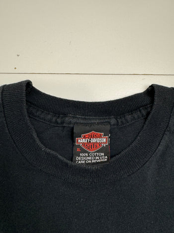 Vintage Warr's Harley Davidson Tee Black