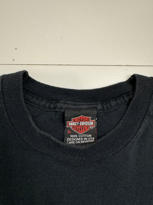 Vintage Warr's Harley Davidson Tee Black | Vitnage Clothing Store Canada