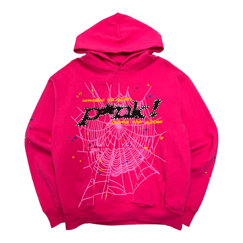 Sp5der P*NK Hoodie Pink (USED) | Vintage Clothing Store Canada