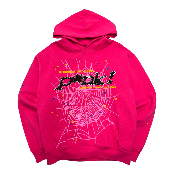 Sp5der P*NK Hoodie Pink (USED) | Vitnage Clothing Store Canada