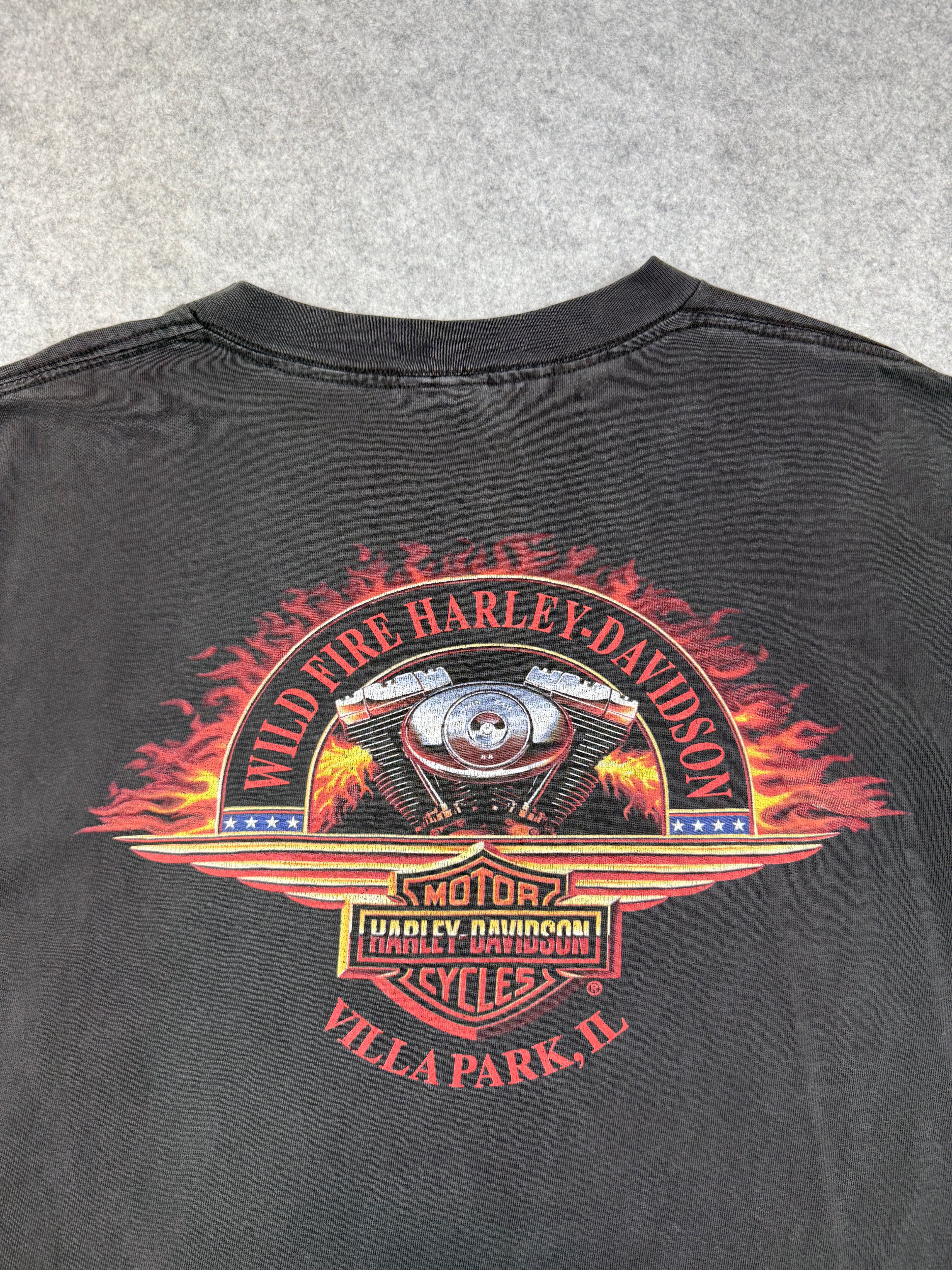 Vintage Harley Davidson USA Pirate Skull Tee Black