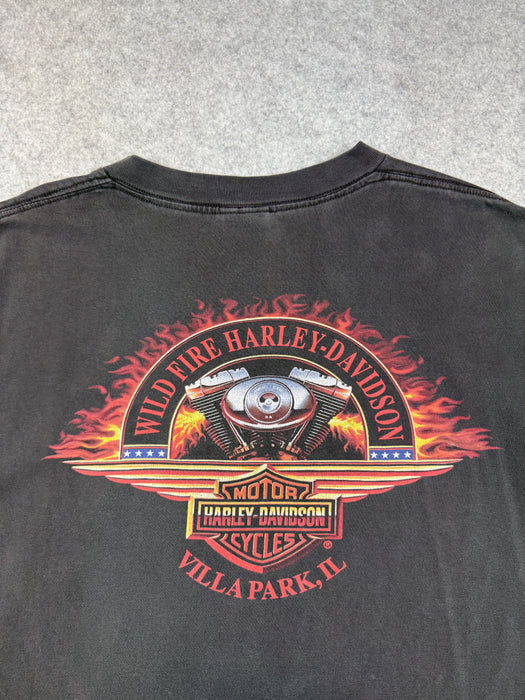 Vintage Harley Davidson USA Pirate Skull Tee Black | Vitnage Clothing Store Canada