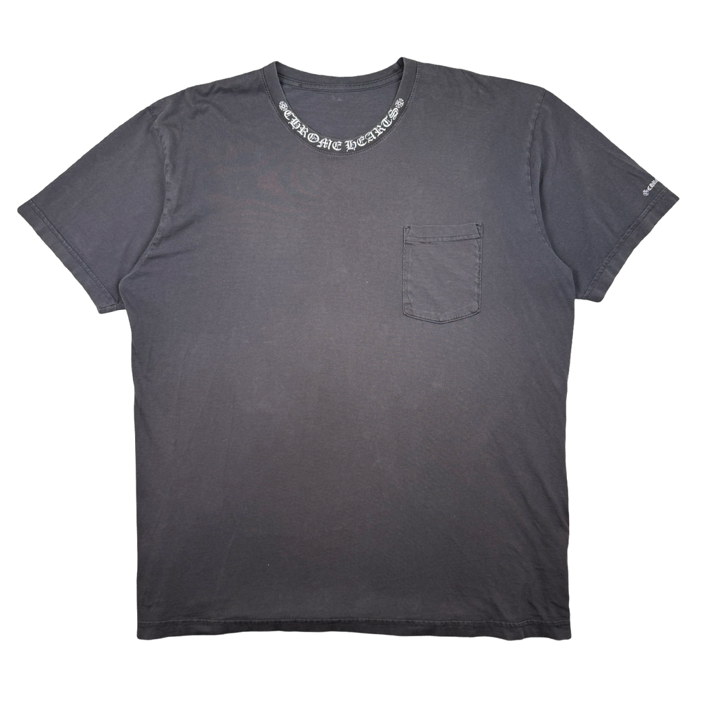 Chrome Hearts Neck Script Pocket Tee Black