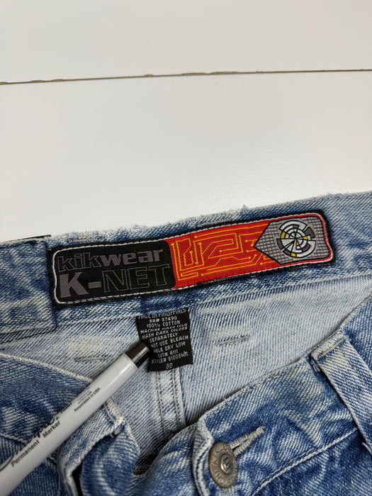 Kik Wear Wide Baggy Cargo Denim Pants | Vitnage Clothing Store Canada