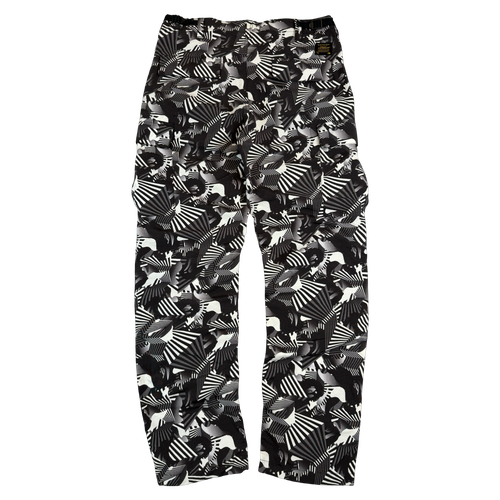 BAPE Dazzle Camo Pants Black/Grey (USED) | Vintage Clothing Store Canada