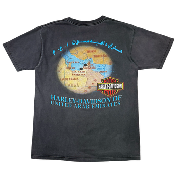 Vintage Harley Davidson Phoenix Abu Dhabi Tee Black