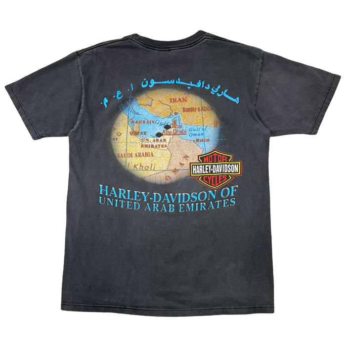 Vintage Harley Davidson Phoenix Abu Dhabi Tee Black | Vitnage Clothing Store Canada