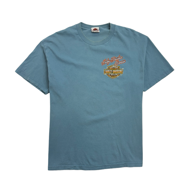 Harley Davidson Cancun Mexico Tee Light Blue