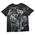 Vintage Harley Davidson Wolf AOP Tee Black