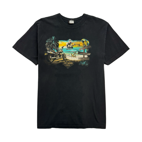 (L) Vintage '07 Harley Davidson Of Grand Cayman Tee Black | Vintage Clothing Store Canada