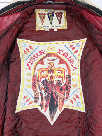 Vintage Avirex Sioux Varsity Leather Jacket