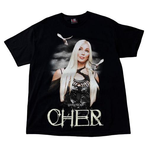 2003 Cher Living Proof Farewell Tour Tee Black | Vintage Clothing Store Canada