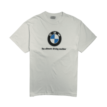 (L) Vintage BMW The Driving Machine Tee White