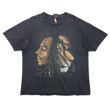 Vintage Bob Marley Faded Tee Black