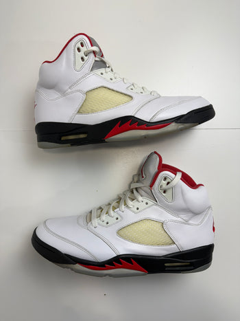 Air Jordan 5 Retro Fire Red Silver Tongue 2020 (USED NO BOX)
