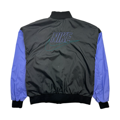 (M) Vintage 90s Nike Zip-Up Windbreaker Jacket Black | Vintage Clothing Store Canada