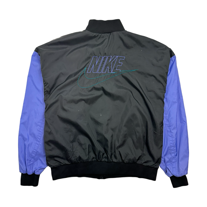 (M) Vintage 90s Nike Zip-Up Windbreaker Jacket Black | Vitnage Clothing Store Canada