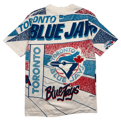 Vintage 90s Toronto Blue Jays AOP Tee | Vintage Clothing Store Canada