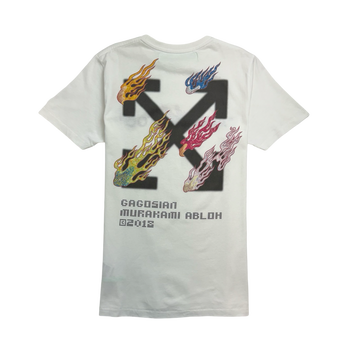 Off-white x Murakami America Too Tee White #385 (USED)