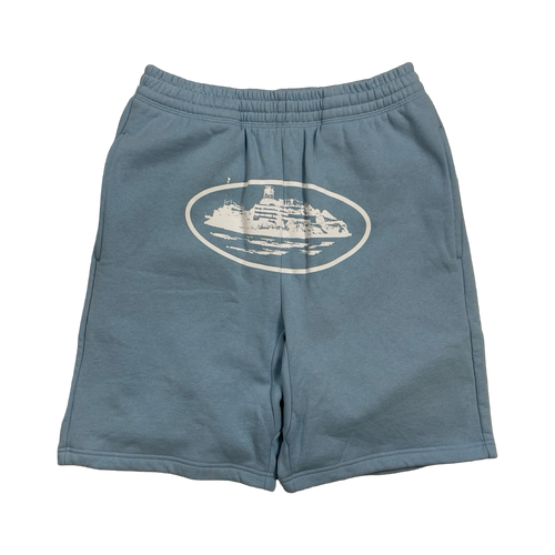 Corteiz Alcatraz Shorts Baby Blue | Vintage Clothing Store Canada