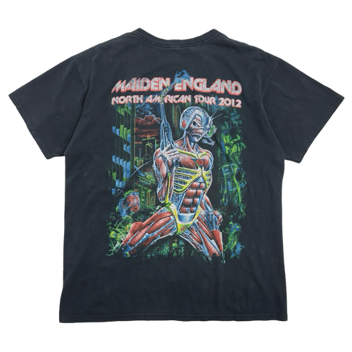 Iron Maiden England North American Tour 2012 Tee Black | Vintage Clothing Store Canada