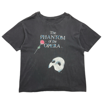 Vintage 90's The Phantom Of The Opera Tee Black