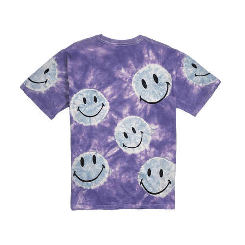 Cactus Jack x DSM Smiley Tie Dye Tee Purple (USED) | Vintage Clothing Store Canada