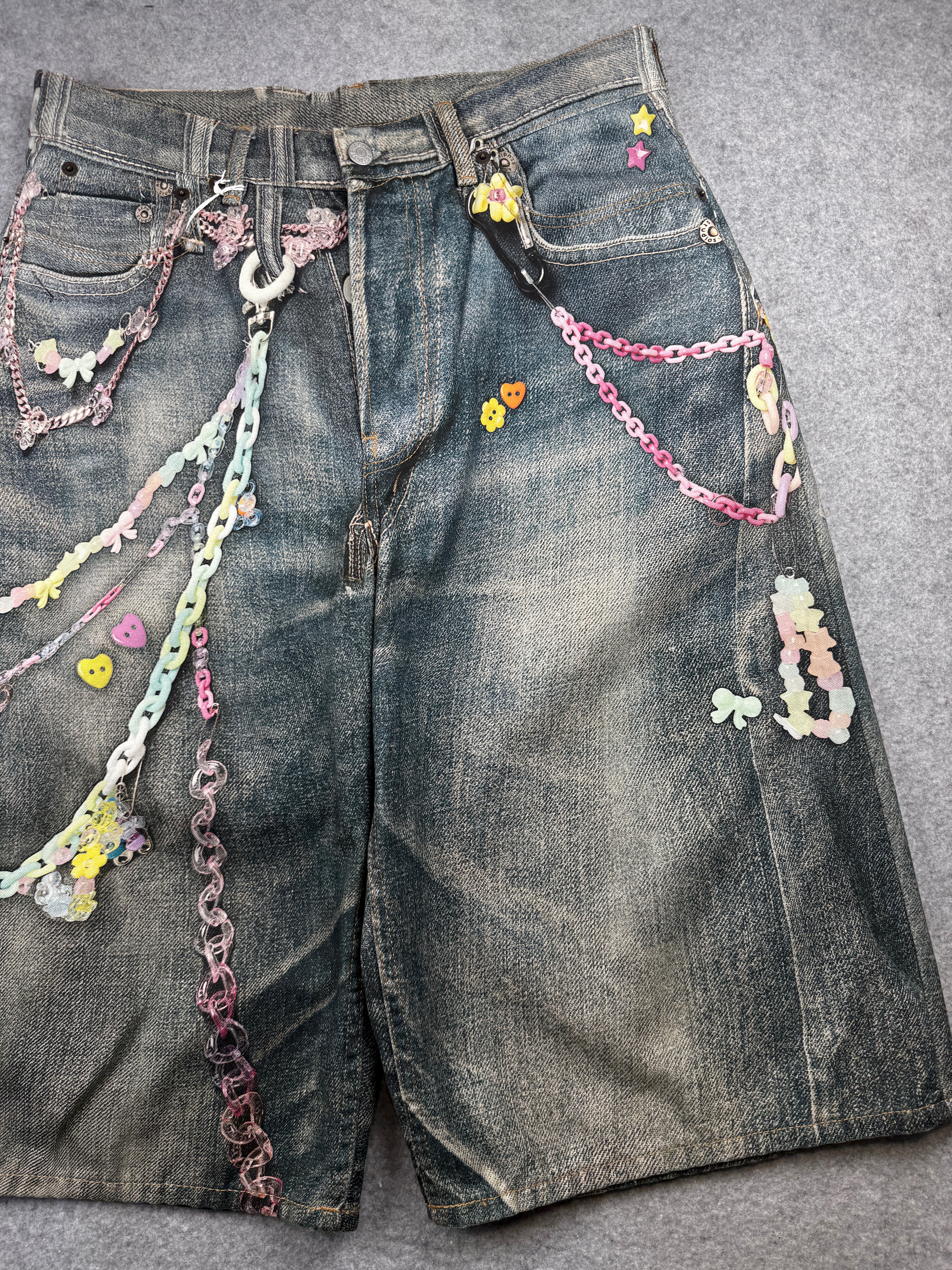Acne Studios 1981 Trompe L'Oeil Loose Fit Shorts