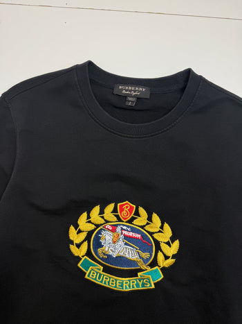 Burberry Prorsum Embroidered Sweatshirt Black (USED)