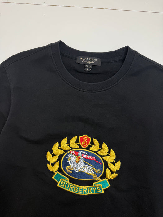 Burberry Prorsum Embroidered Sweatshirt Black (USED) | Vitnage Clothing Store Canada