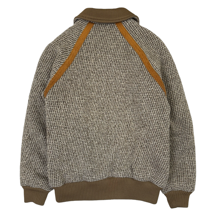Vintage Tweed Wool Knit Bomber Jacket | Vitnage Clothing Store Canada