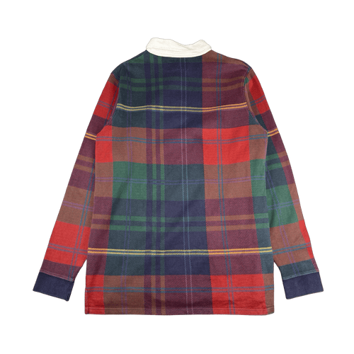 Stussy Plaid Rugby L/S Shirt (USED) | Vintage Clothing Store Canada