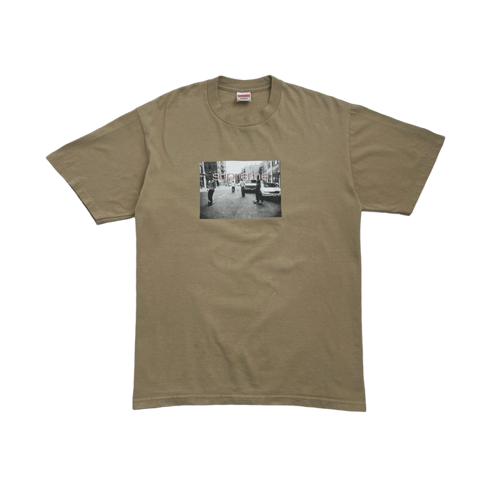 Supreme Crew 96 Tee Khaki (USED) | Vitnage Clothing Store Canada