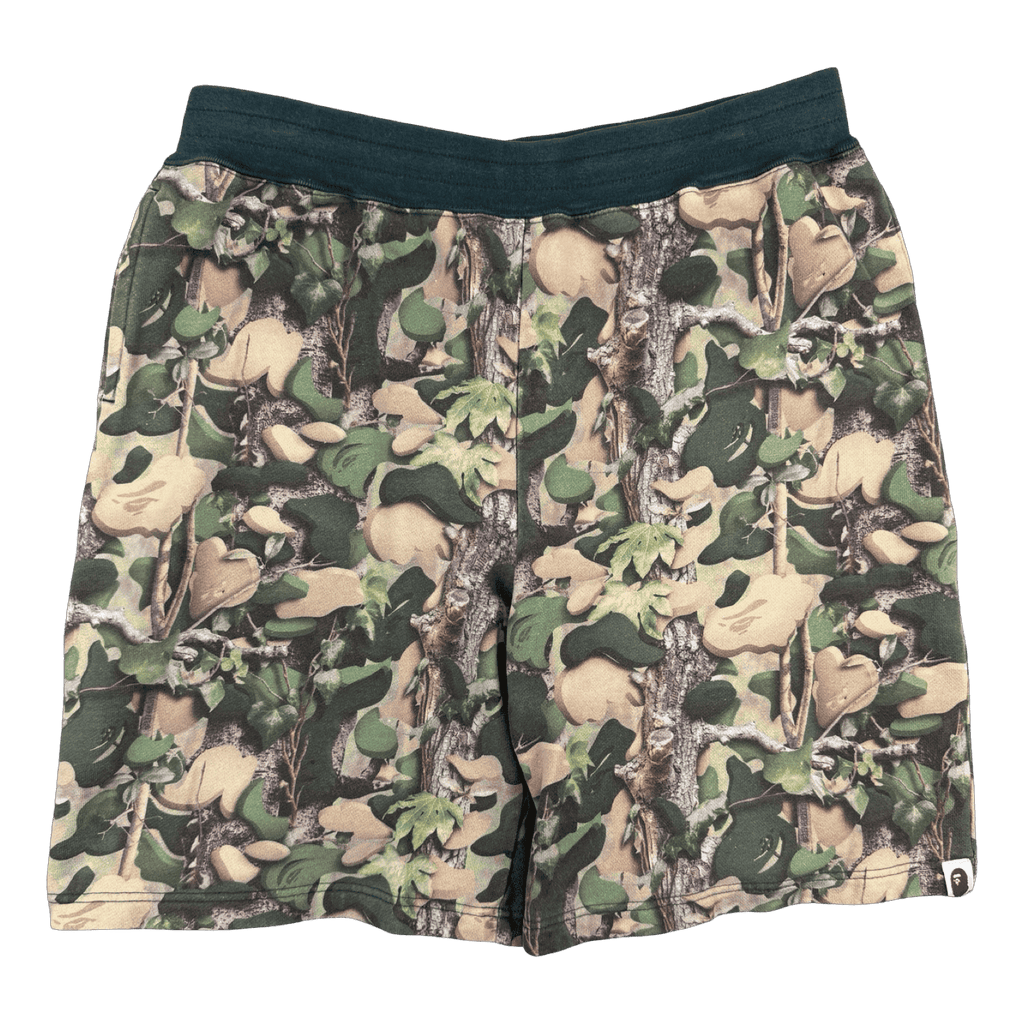 BAPE Tree Camo Shorts Green (USED)