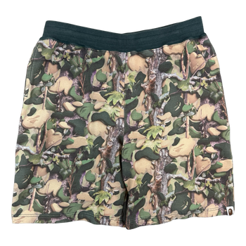 BAPE Tree Camo Shorts Green (USED)