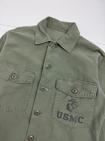 Vintage USMC Button Up Green