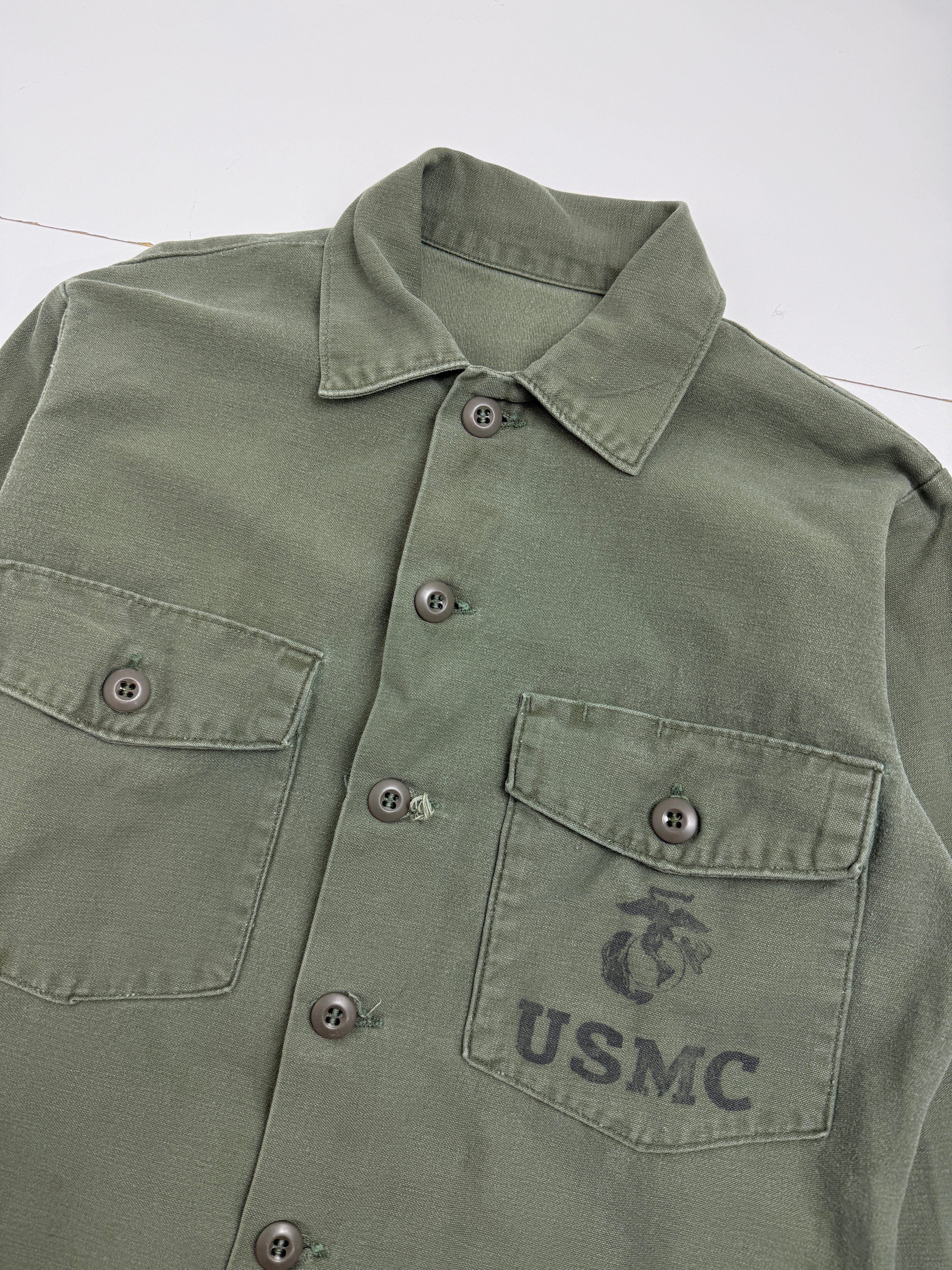 Vintage USMC Button Up Green