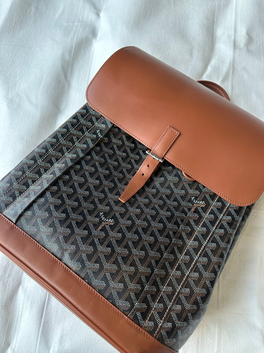 Goyard Alpin Goyardine Backpack Black/Tan | Vitnage Clothing Store Canada