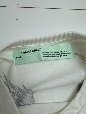 Off-white x Murakami America Too Tee White #385 (USED)