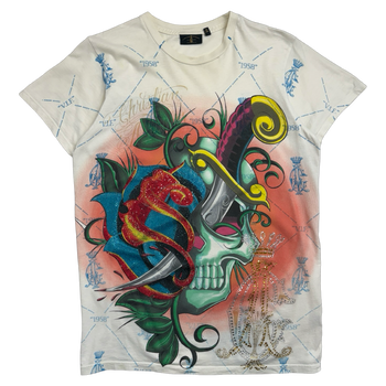 Christian Audigier 1958 Jewel Tee White