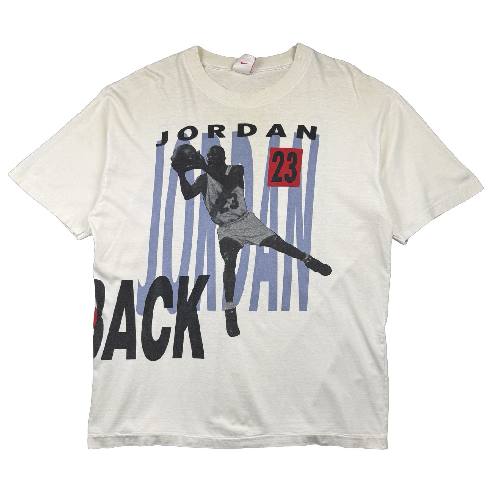 Vintage 90s Nike Jordan Pippen Back to Back Tee White