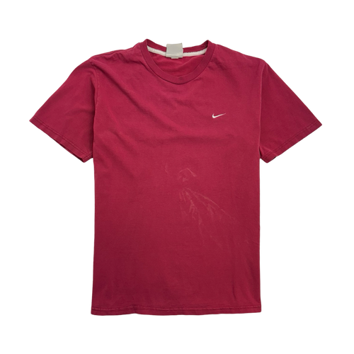 (S) Vintage Nike Side Swoosh Tee Red | Vintage Clothing Store Canada