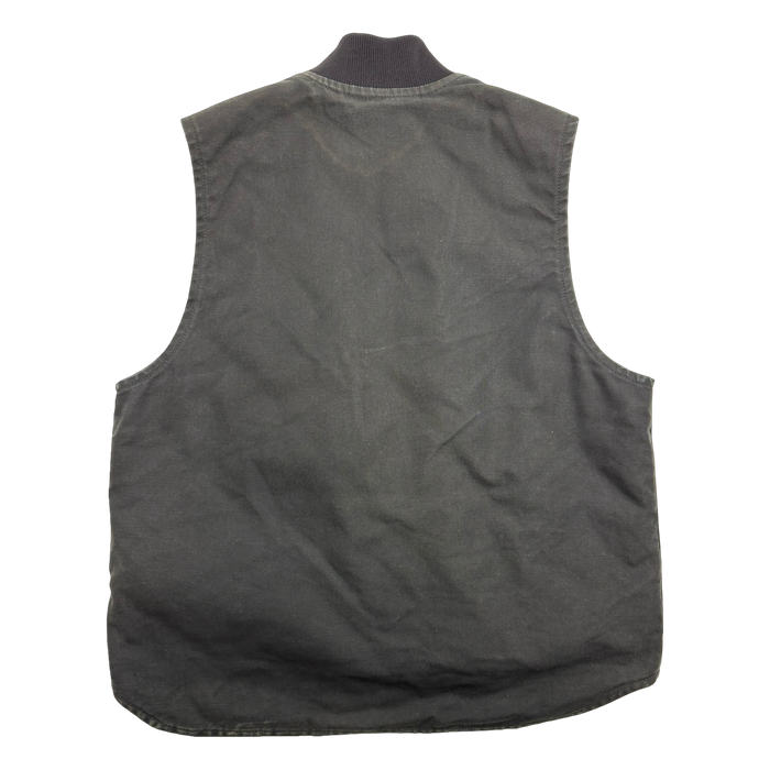 Vintage 2000s Carhartt Quilt Lined Work Vest Black | Vitnage Clothing Store Canada