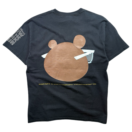 Vintage 2000’s Kanye West Glow In The Dark Bear Tour Tee Black