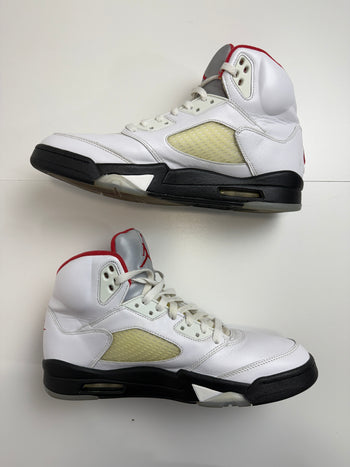 Air Jordan 5 Retro Fire Red Silver Tongue 2020 (USED NO BOX)