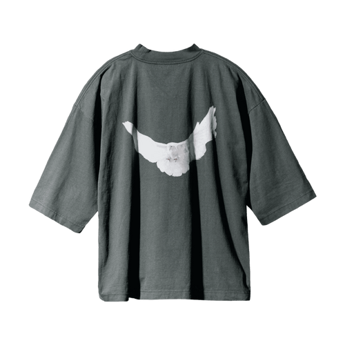 Yeezy Gap Engineered by Balenciaga Dove 3/4 Sleeve Tee Dark Green | Vintage Clothing Store Canada