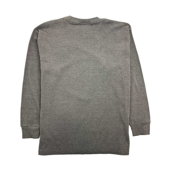 Vintage Y2k Mecca Co. Thermal L/S Tee Charcoal | Vitnage Clothing Store Canada