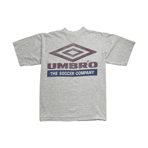 (M) Vintage 90s Umbro Tee Light Grey | Vintage Clothing Store Canada