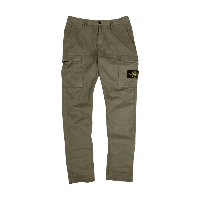 Stone Island Classic Cargo Pants Olive (USED) | Vitnage Clothing Store Canada
