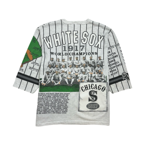 (L) Vintage 90s Chicago White Sox Quarter Sleeve Tee White | Vintage Clothing Store Canada